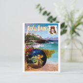 Aix Les Bains Landschap, Frankrijk Briefkaart (Staand voorkant)