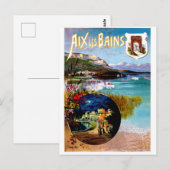 Aix Les Bains Landschap, Frankrijk Briefkaart (Voorkant / Achterkant)