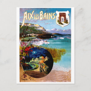 Aix Les Bains Landschap, Frankrijk Briefkaart