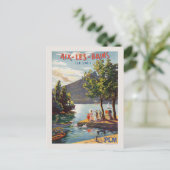 Aix-les-Bains PLM Vintage Poster 1906 Briefkaart (Staand voorkant)