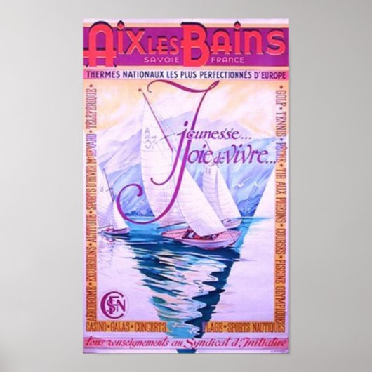Aix Les Bains Poster (Voorkant)