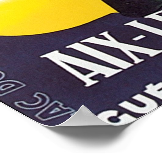 Aix Les Bains Savoie Poster (Hoek)