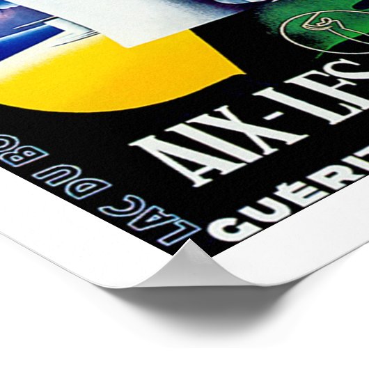 Aix Les Bains ~ Savoie Poster (Hoek)