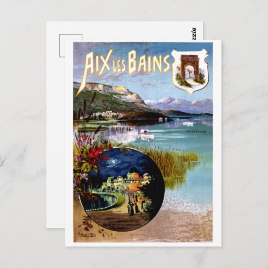 Aix Les Bains Scenery, Frankrijk Briefkaart (Voorkant / Achterkant)