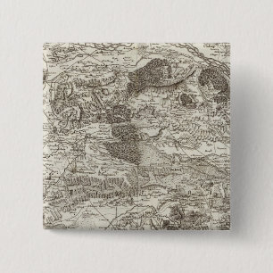 Aix Vierkante Button 5,1 Cm