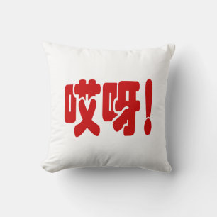 Aiya! 哎呀! OMG! Chinees Hanzi Schrift Kussen