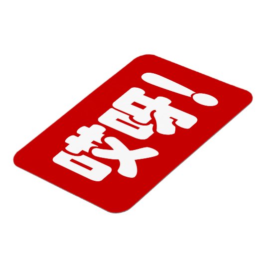 Aiya. 哎 呀! OMG! Chinese Hanzi-taal Magneet (Linkerzijde)