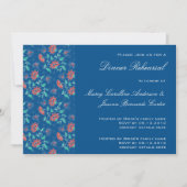 Aiyana Floral Batik Rehearsal Dinner Invitation 3 Kaart (Voorkant)