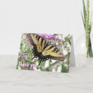 AJ- Butterfly Art Dank u kaart