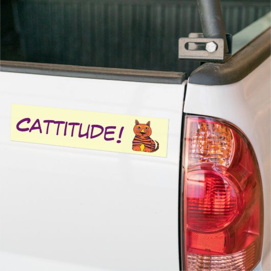 AJ-Cattitude! Bumpersticker (Op Truck)