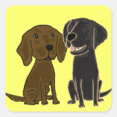 AJ- Flatcoated Retriever Sticker (Voorkant)