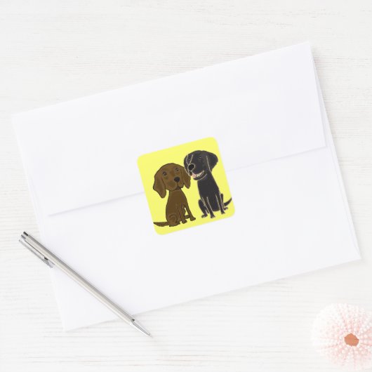 AJ- Flatcoated Retriever Sticker (Envelop)