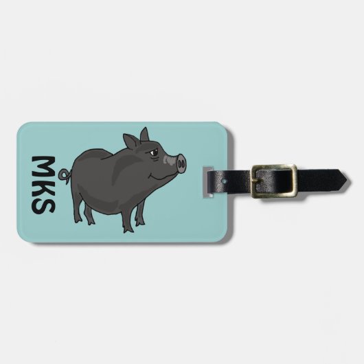 AJ- Pot Bellied Pig Bagagelabel (Voorkant horizontaal)