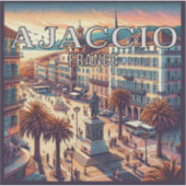 Ajaccio France 3 inch Vinyl Sticker (Voorkant)
