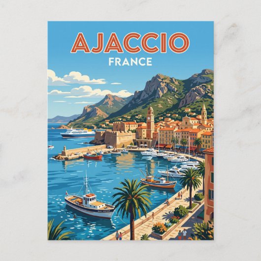 Ajaccio Frankrijk Briefkaart (Voorkant)