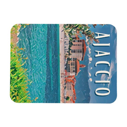 Ajaccio Photo Vintage Magneet (Horizontaal)
