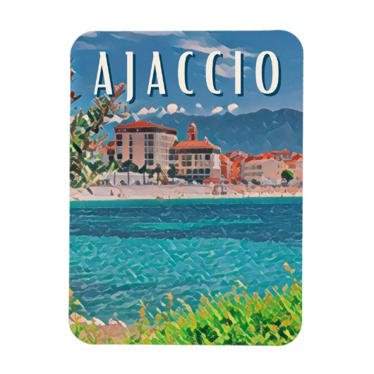 Ajaccio Photo Vintage Magneet (Verticaal)