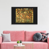 AJANTA GROTSCHILDERINGEN CANVAS AFDRUK (Insitu (Woonkamer))