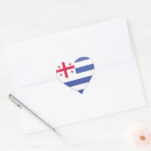 Ajaria liefde vlag trots hart sticker (Envelop)