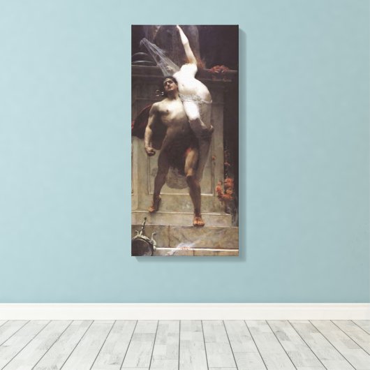 Ajax en Cassandra Canvas Afdruk (Insitu (Houten vloer))