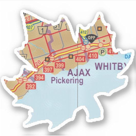Ajax op gekleurde kaart sticker (Voorkant)