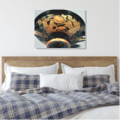 Ajax, opgeëist door Athena Canvas Afdruk (Insitu (Slaapkamer))