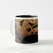 Ajax, opgeëist door Athena Tweekleurige Koffiemok (Voorkant links)