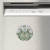 AJAY ~ White en Green ~ Stunning Design Magnet (Insitu (Vaatwasser))