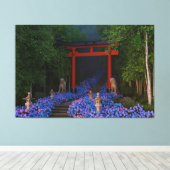 Ajisai no Kaidan Canvas Afdruk (Insitu (Houten vloer))