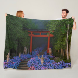 Ajisai no Kaidan Fleece Deken