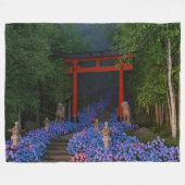 Ajisai no Kaidan Fleece Deken (Voorkant (Horizontaal))