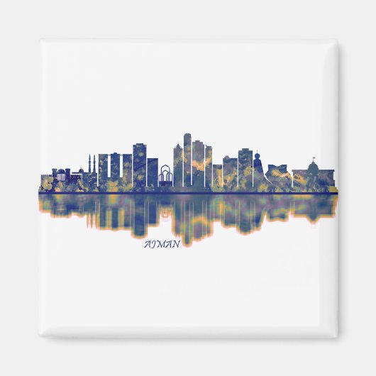Ajman Skyline Magneet (Voorkant)