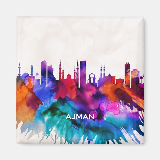 Ajman Skyline Magneet (Voorkant)