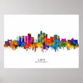 Ajman UAE Skyline Poster (Voorkant)