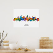 Ajman UAE Skyline Poster (Keuken)