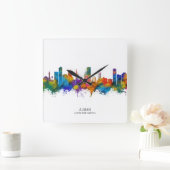 Ajman UAE Skyline Vierkante Klok (Huis)