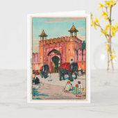 Ajmer Gate, Jaipur, Hiroshi Yoshida Kaart (Gele Bloem)