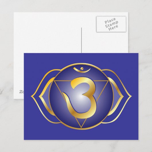 Ajna of derde-oogchakra-Briefkaart Briefkaart (Voorkant / Achterkant)