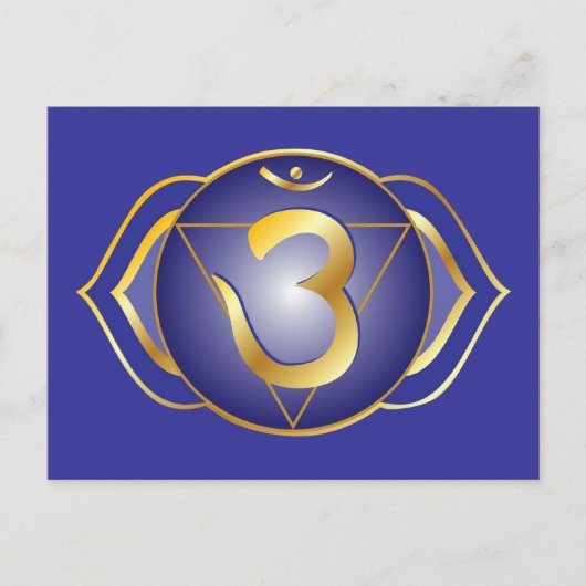 Ajna of derde-oogchakra-Briefkaart Briefkaart (Voorkant)