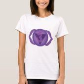 Ajna of Third eye Chakra T-shirt voor dames, wit (Voorkant)