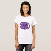 Ajna of Third eye Chakra T-shirt voor dames, wit (Voorkant volledig)