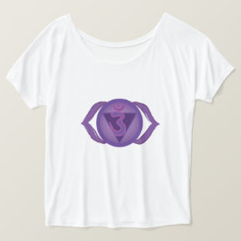 Ajna of Third eye Chakra T-shirt voor dames, wit