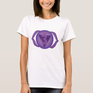 Ajna of Third eye Chakra T-shirt voor dames, wit