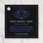 Ajna Third Eye Chakra Candle Label (Voorkant)