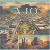 Ajo Arizona 3 inch Vinyl Sticker (Voorkant)