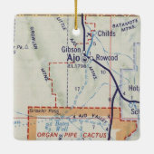 Ajo Arizona  Map Keramisch Ornament (Achterkant)