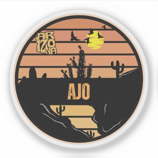 Ajo, Arizona Sticker (Voorkant)
