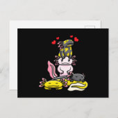 Ajolote Kawaii Briefkaart (Voorkant / Achterkant)