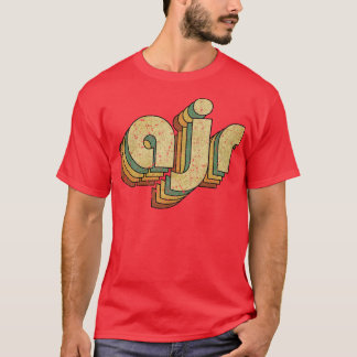 AJR Rainbow Typography Style 70s T-shirt