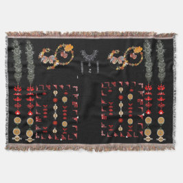 Ajrak-achtige stijl deken